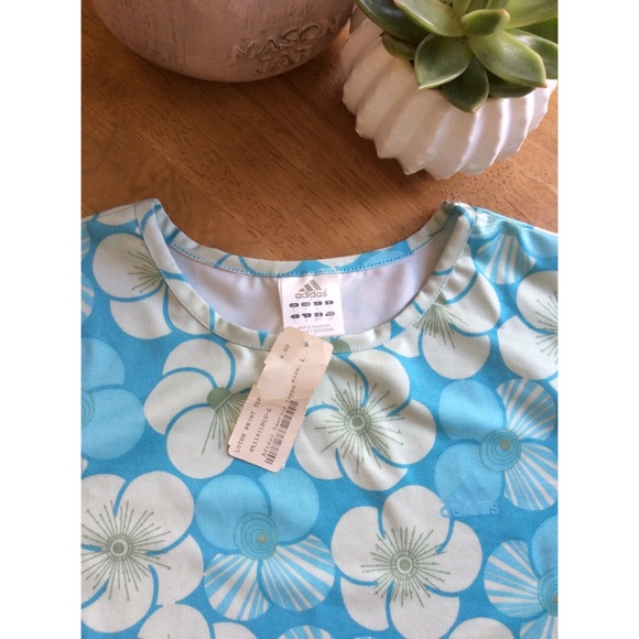 ADIDAS | Blue Lotus Print Top - Picture 5 of 5